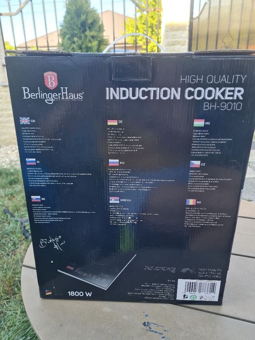 Plită cu inducție BerlingerHaus BH-9010 – 1800W – Nouă, sigilată