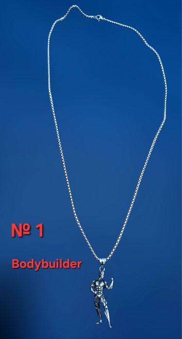 Фитнес/Спортно колие медицинска/титаниева стомана Културист/Щангист