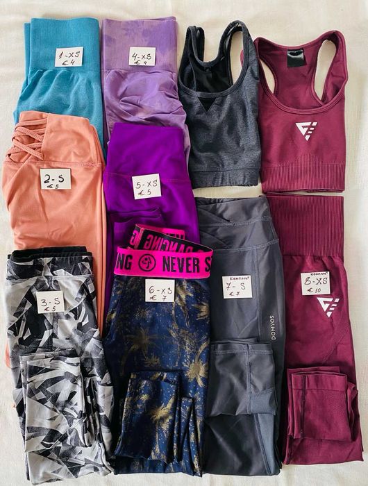 Панталони, еко кожа и др, клин Nike и др, S, L, XL с цени