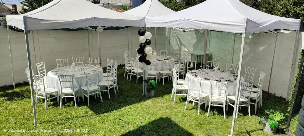 De închiriat pavilioane, scaune,mese,vesela completă, orice eveniment