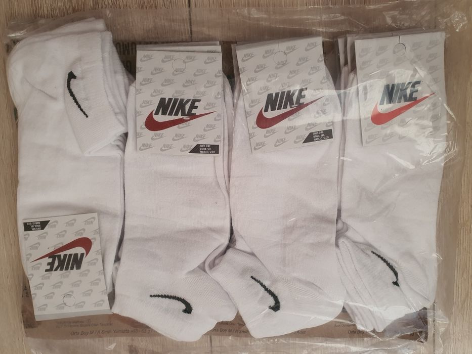 12 чифта памучни чорапи с лого черни/цветни