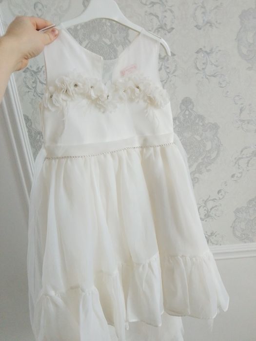 Детские белое платье