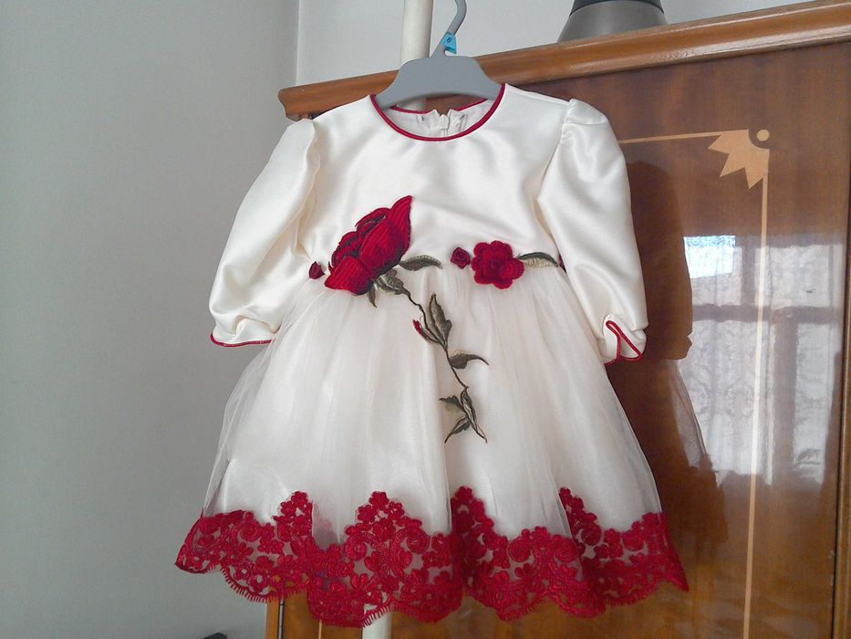 Rochiță fetițe, cu bolero, elegantă, pentru ocazii - 2 piese