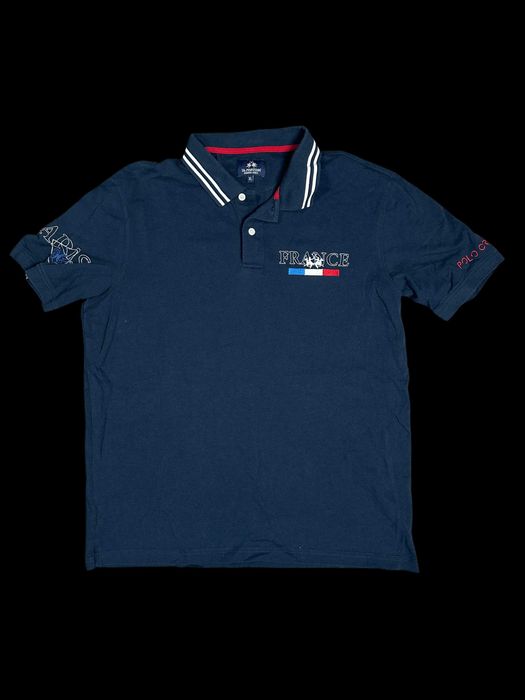 Tricou polo La Martina France Paris editie speciala bumbac marimea L