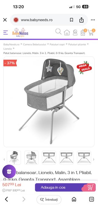 Patut balansoar 3 in 1 Lionelo