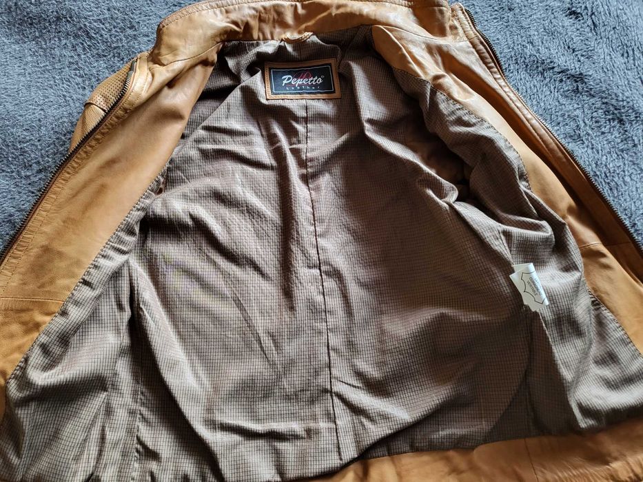 Ново дамко яке от естествена бежова кожа, р-р XS