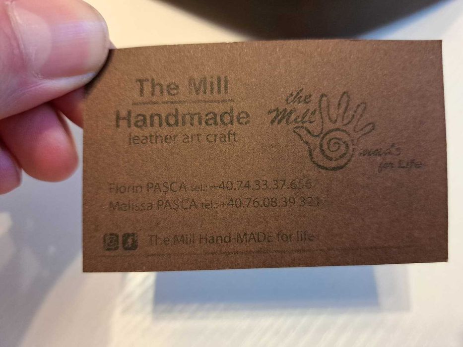 Portofel piele handmade , nou