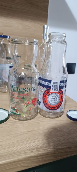 Sticle/borcane cu gat larg de lapte