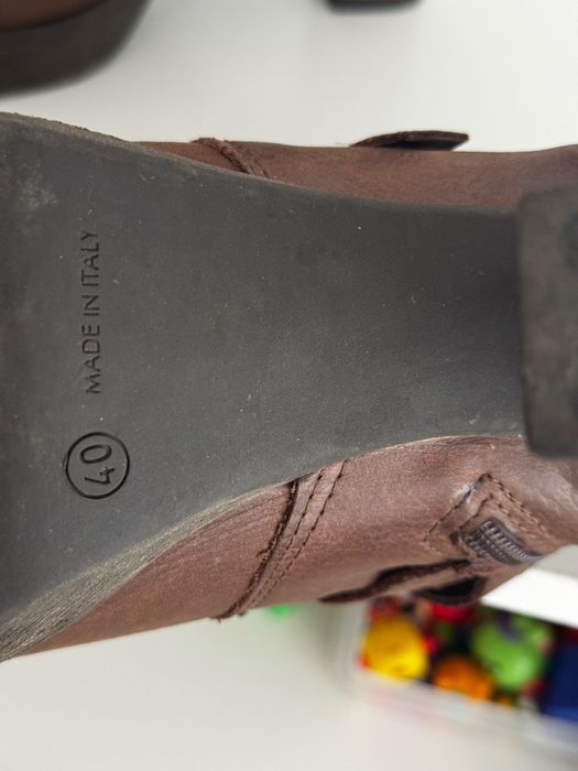 Botine damă din piele italiană, măr. 40, elegante și confortabile