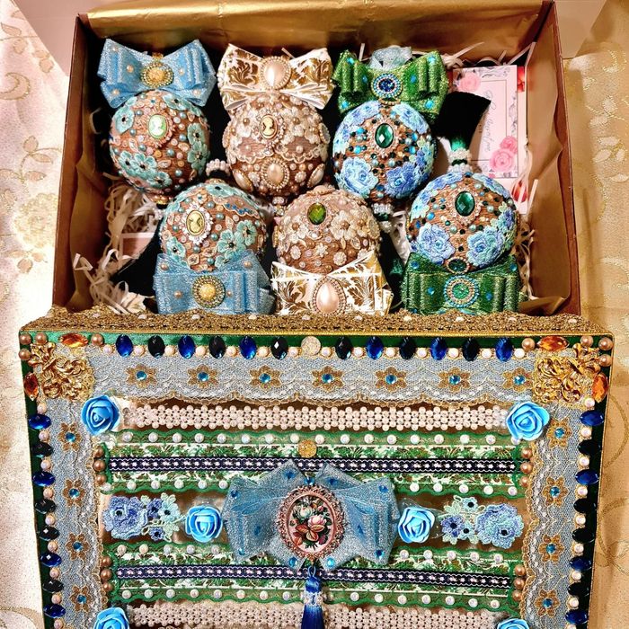 Подарочный набор ёлочных шаров