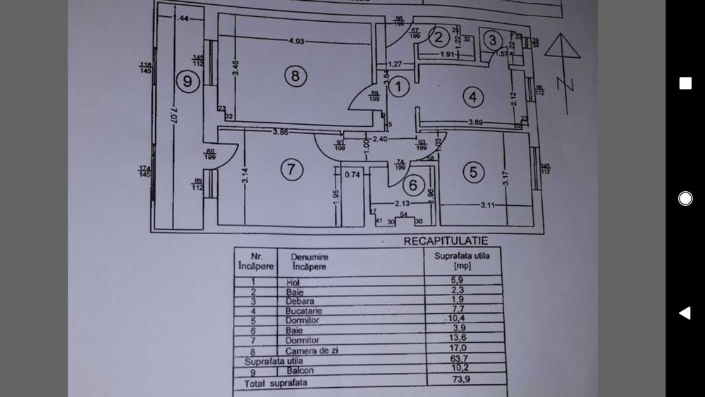 Apartament 3 camere (ultracentral)
