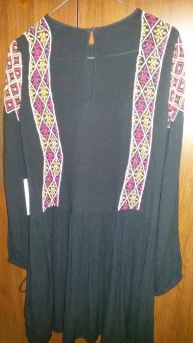 Rochie Zara stil ie cu broderie multicolora 36/S