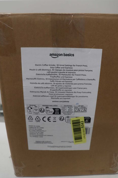Кафемелачка Amazon Basics Burr, 30 настройки за смилане, за еспресо