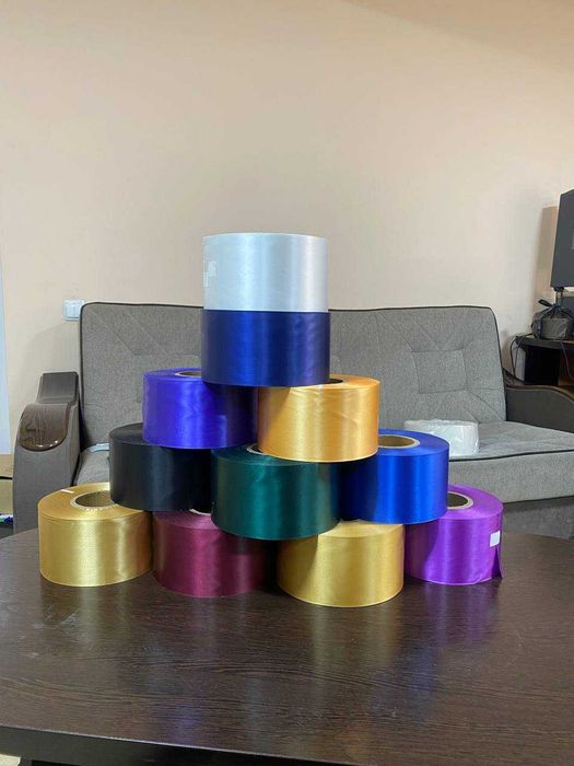 Рангли Сатин Нейлон ва риббонлар оптом нархда