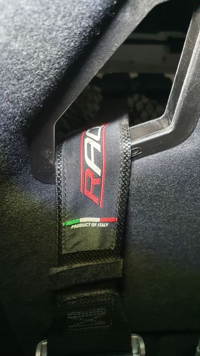 Спортен колан RaceS Черен 6 точков