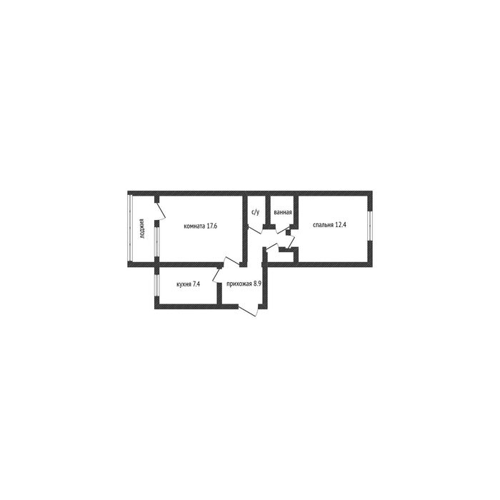 Продам 2-комн. кв,2/5 Военный городок