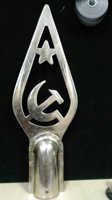 Флаг КазССР бархатный