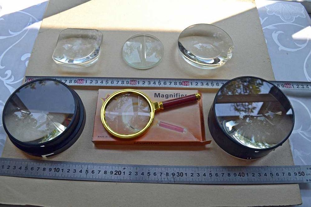 Лупа оптика линза увеличительные стёкла СССР