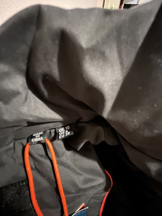 Superdry Зимно ново дамско дълго яке с етикет EU 38/UK size 10/ черно