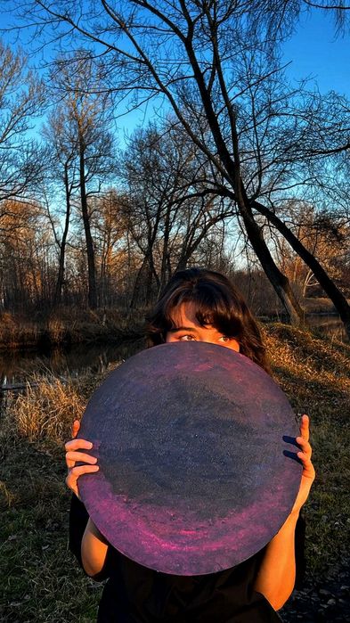 Картина на круглом холсте