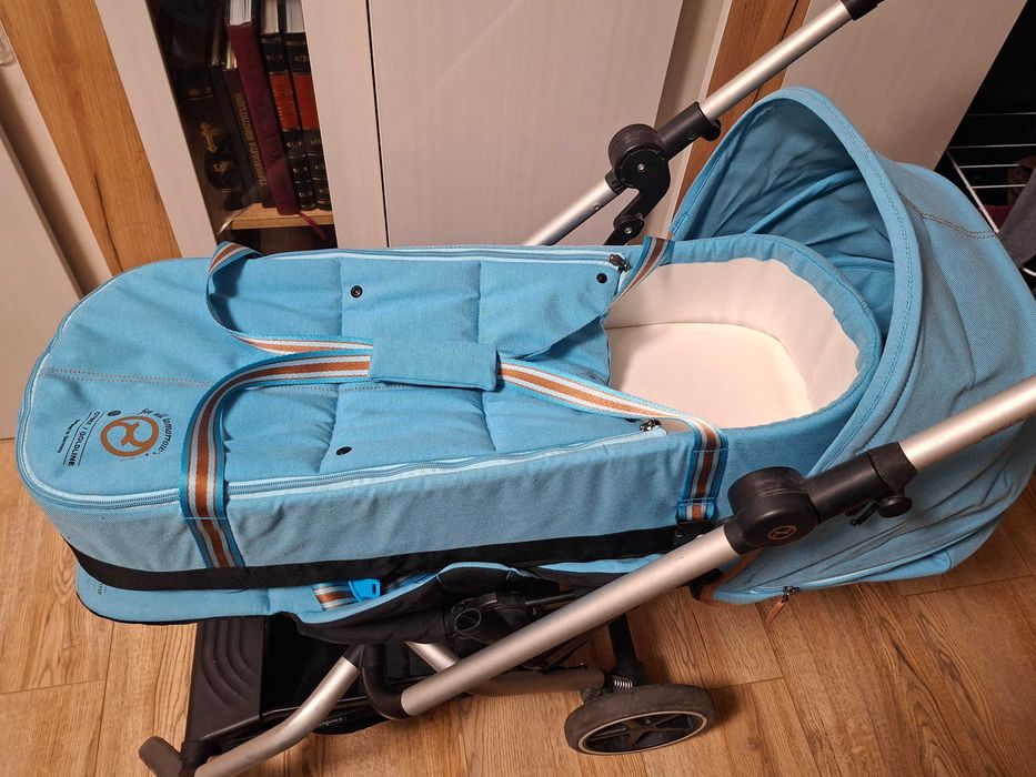 Бебешка количка Cybex Eezy S Twist +2 Beach blue и Cocoon S