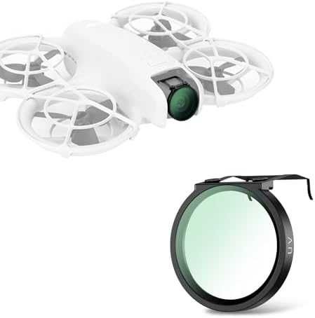 Нов UV филтър за дрон DJI NEO – HD стъкло, анти-UV, с кутия и кърпа