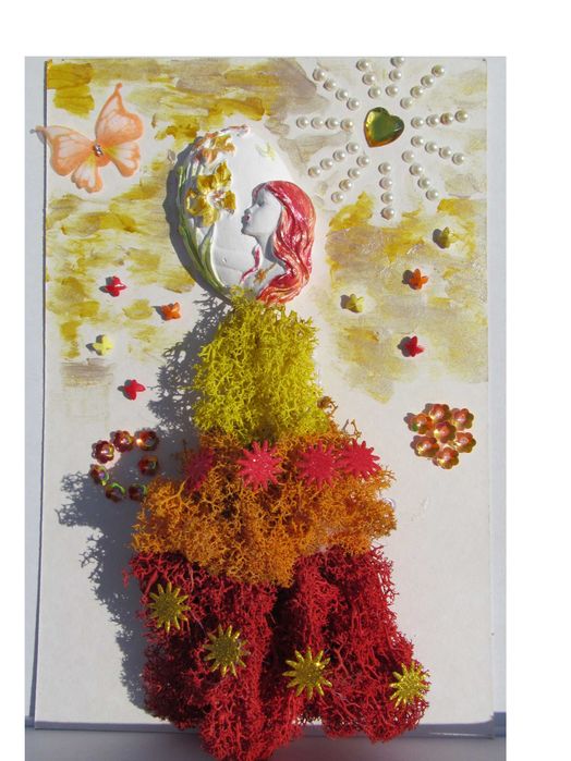 Пано със скандинавски мъх Повелителката на деня