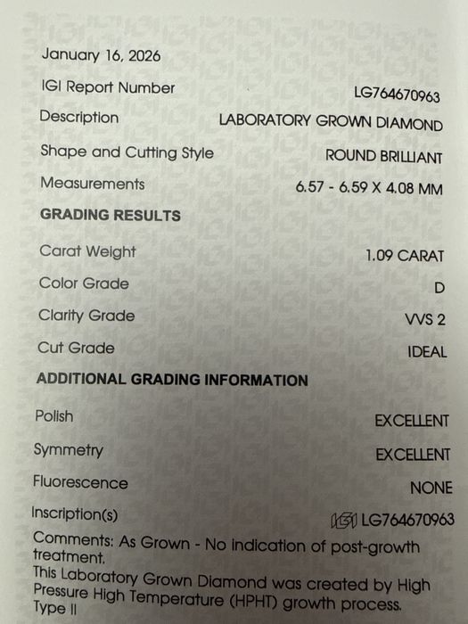 Pandat aur alb cu diamant LGD