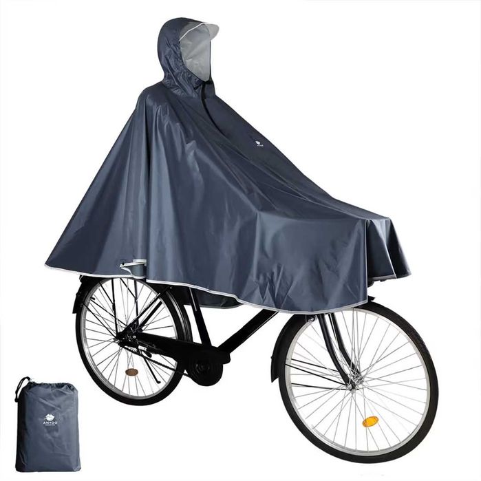 Poncho de ploaie pentru ciclism, jachetă de ploaie, cu glugă, bicicletă, pelerina  de ploaie