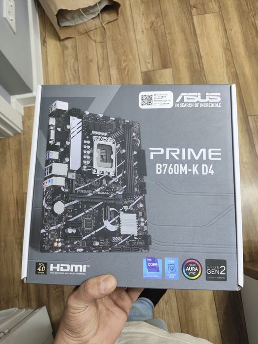 Материнская плата 1700 Prime B760M-K-D4 новая в упаковке