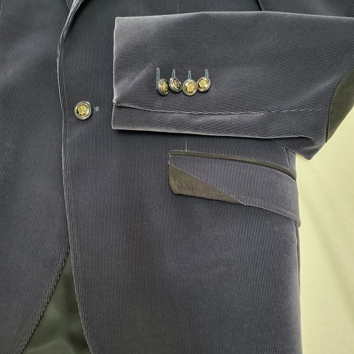 Sacou nou catifea bărbați mărime 46 blue/petrol