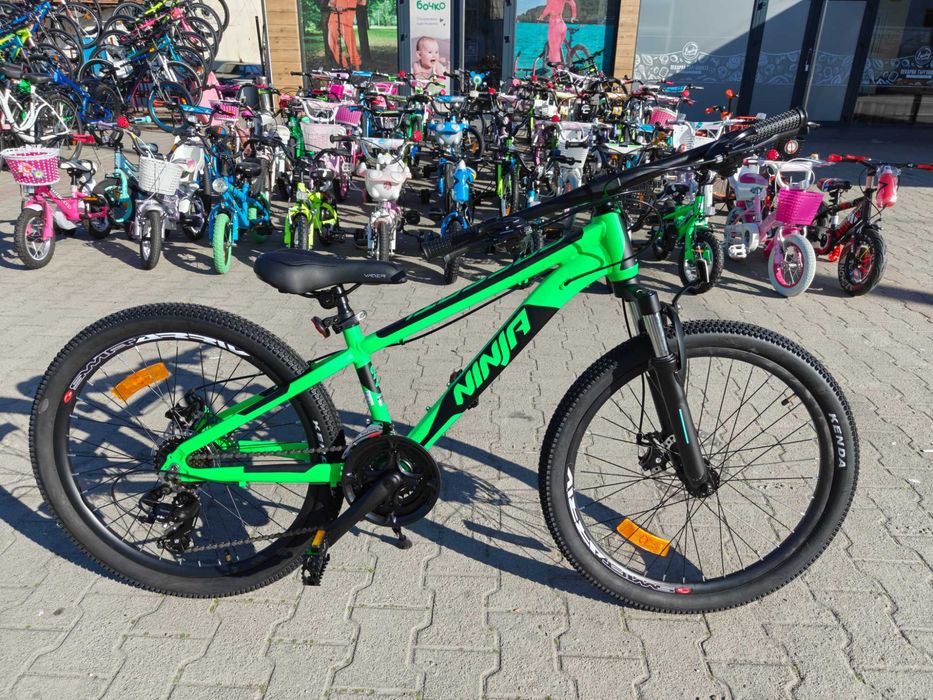 BG Алуминиев велосипед 24" NINJA зелен