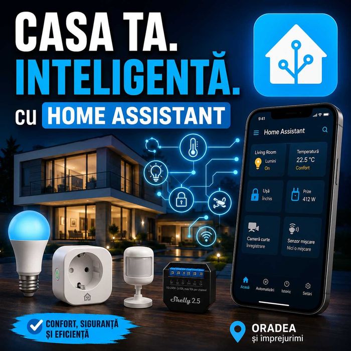 Construiesc și configurez sisteme Smart Home cu Home Assistant