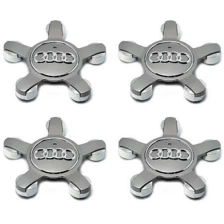 Capac Emblema Jante Roti AUDI 135mm Gri / Negru 4F0601165N, Embleme