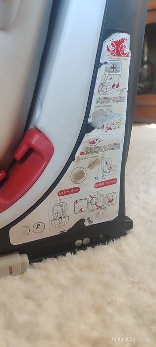 Автокресло с isofix 1/2/3