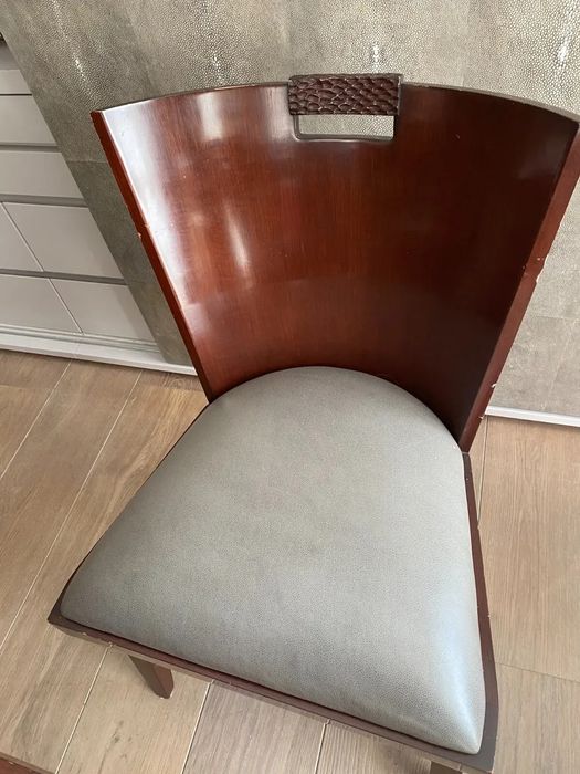 Masa Berman Rosetti (pret de noua 11.000€) ! Lemn masin living + 8 scaune