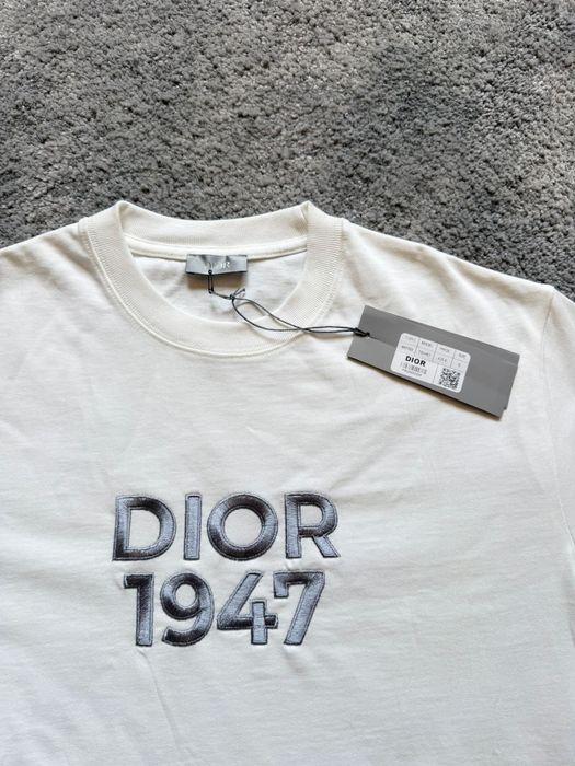 Tricou Dior off white bumbac