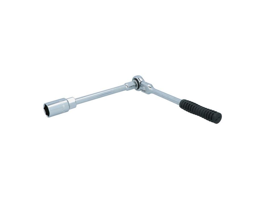 Cheie bujii auto Carpoint 21mm cu clichet, extensie si articulatie, pentru bujii greu accesibile, lungime 23 cm