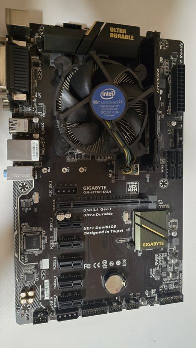 Комплект дъно Gigabyte H110 + Intel процесор + 8GB DDR4