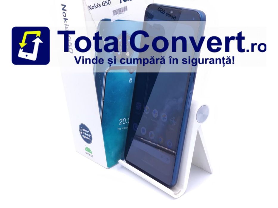 Nokia G50 128GB Ocean Blue 4GB Single SIM, Garantie 24 luni | #D95797