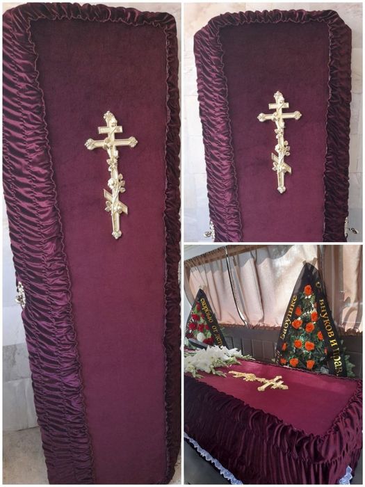 Ритуальные услуги. Венки, гробы, кресты, оградки