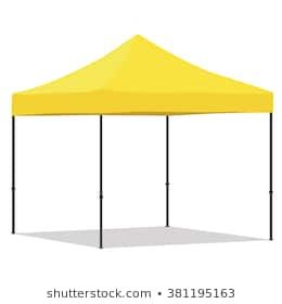 Cort pavilion pliabil 3×3 galben PREMIUM !!!