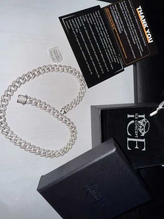 Lant cuban din argint 925 Ice Concept