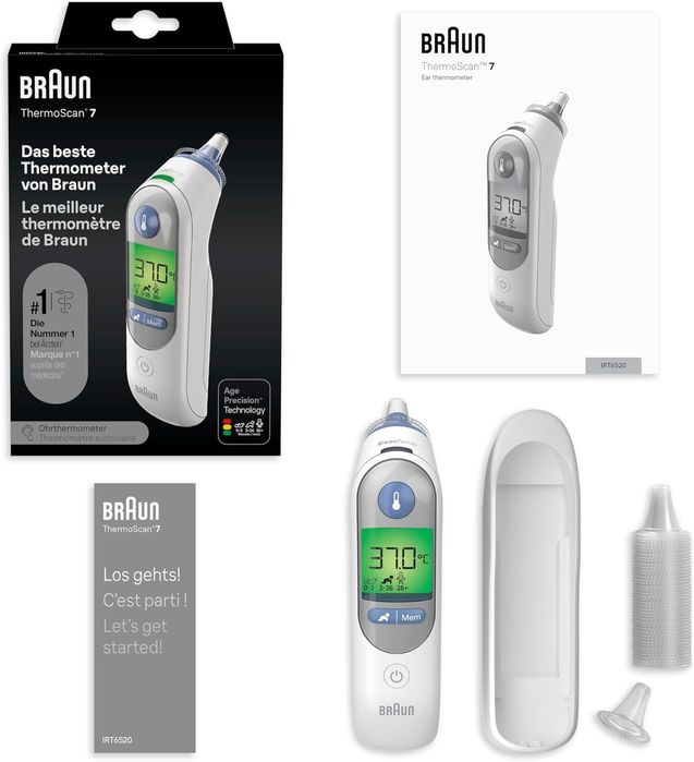 Braun ThermoScan 7 IRT6520 инфрачервен ушен термометър