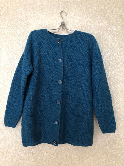 Кофта шерстяная ручная вязка