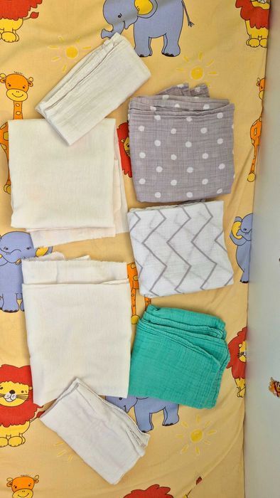 Лот Пелени бебешки памучни Лот Муселинови пелени