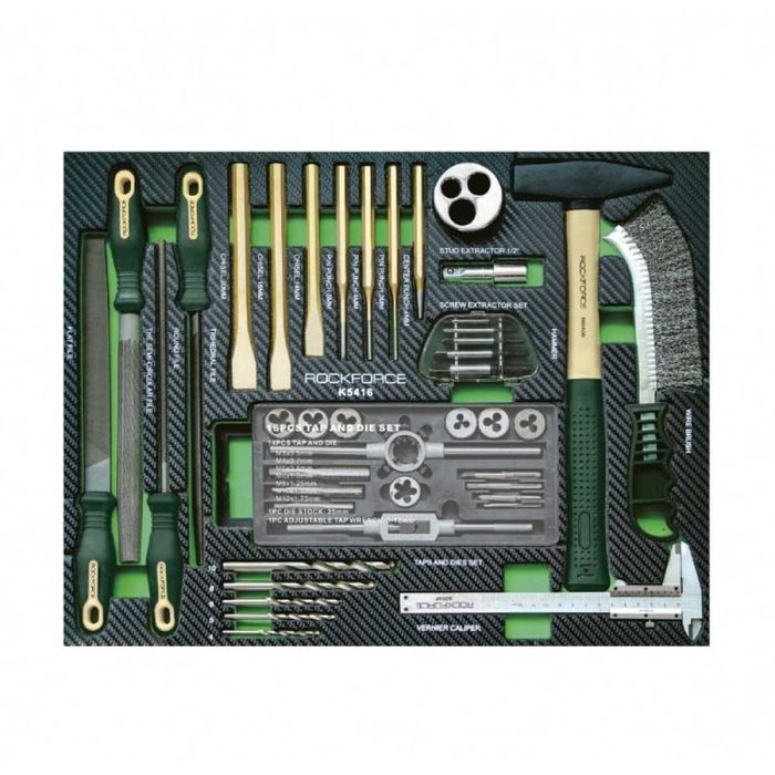 Шкаф с инструменти със 7 чекмеджета – 5 пълни RockForce