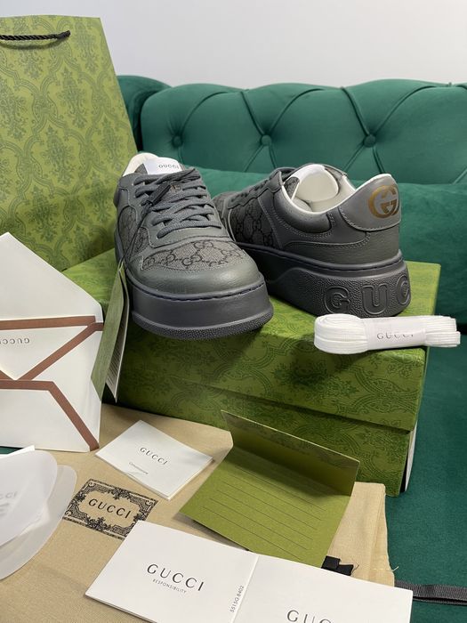 Adidasi Gucci piele naturala Full Box colectie noua