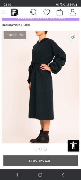 Rochie Bluzat M cu gluga