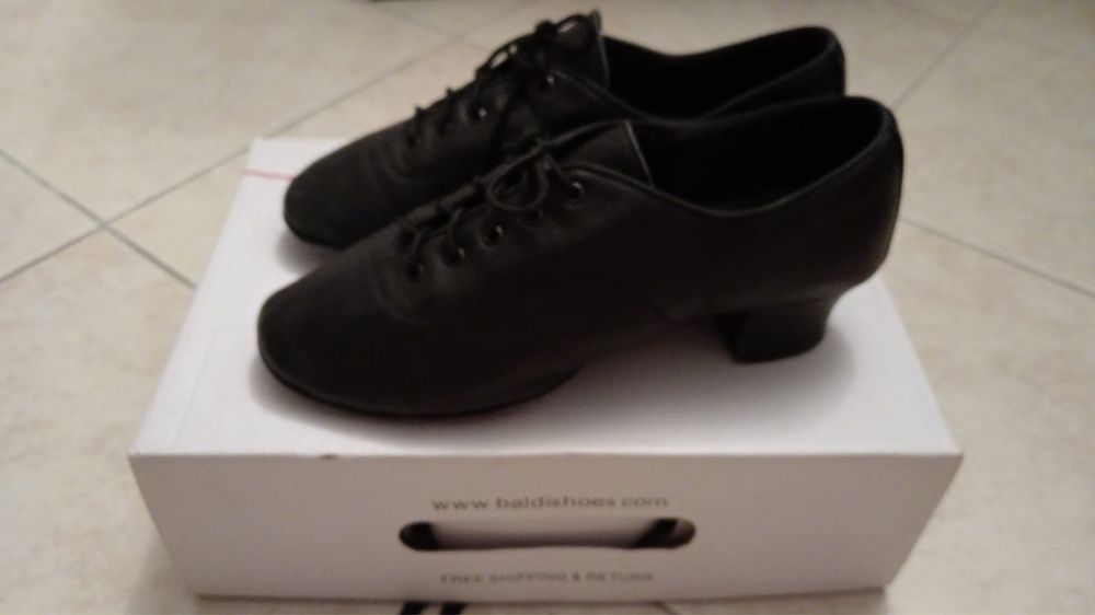 Туфли танцевальные кожаные